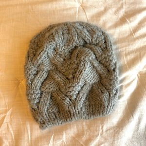 Free People Gray Knit Beanie